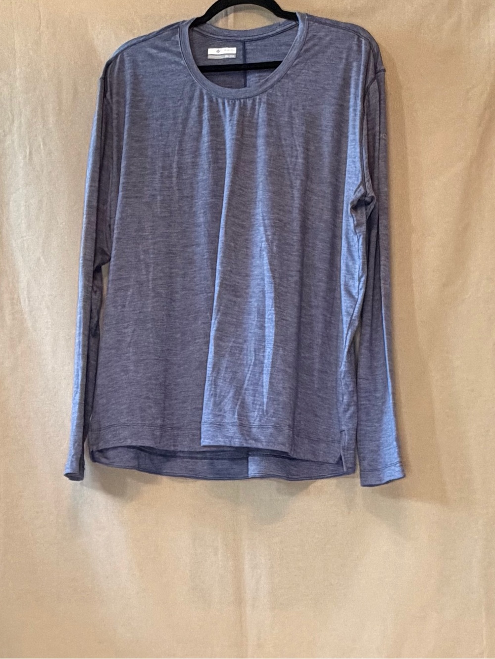 Columbia Men's Long Sleeve Crewneck Shirt - Heather Blue